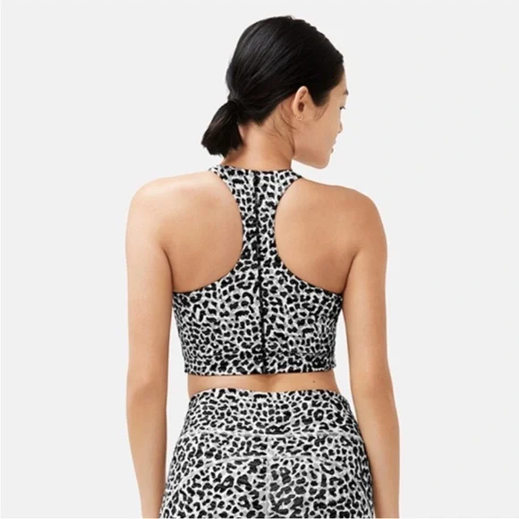 Outdoor Voices Tech Sweat Crop Top Snow Leopard | Small - Picture 2 of 8